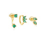 3pcs/set Gold Green Horse Eye