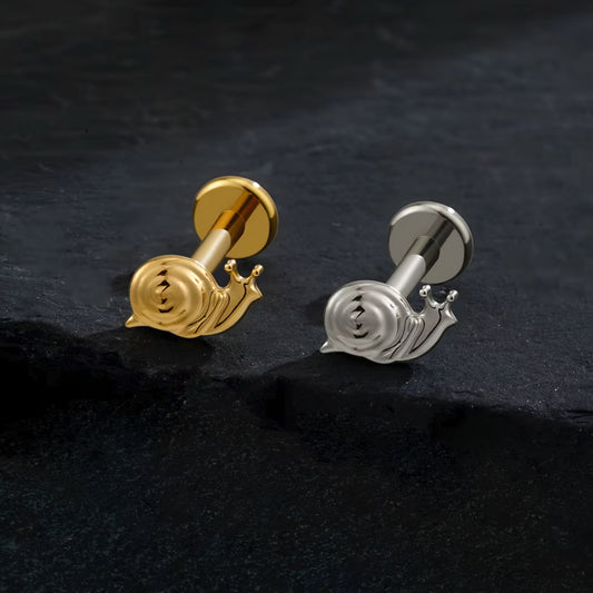 Titanium Tiny Snail Ear Piercing