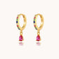 Multicolor Zircon Earring Pair