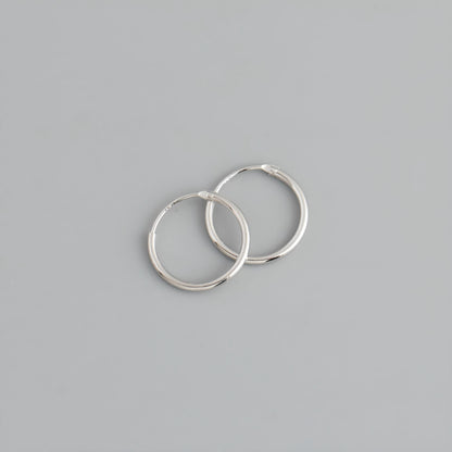 Circle Hoop Earring Pair