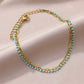 Double Layer Oval chain & Turquoise Beads