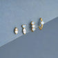 4pcs/set Opal Baby Blue Zircon