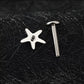 Titanium Tiny Starfish Flat Ear Piercing