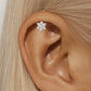 Flora Vertical Flat Helix Ear Piercing