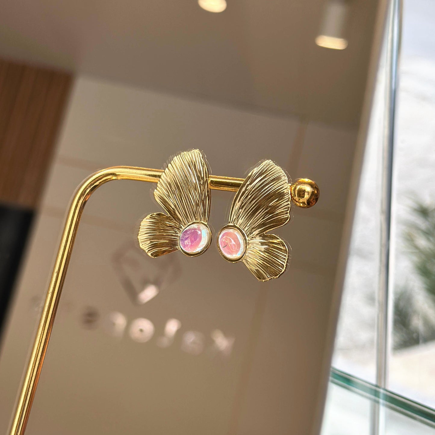 Butterfly Wing Earring Pair