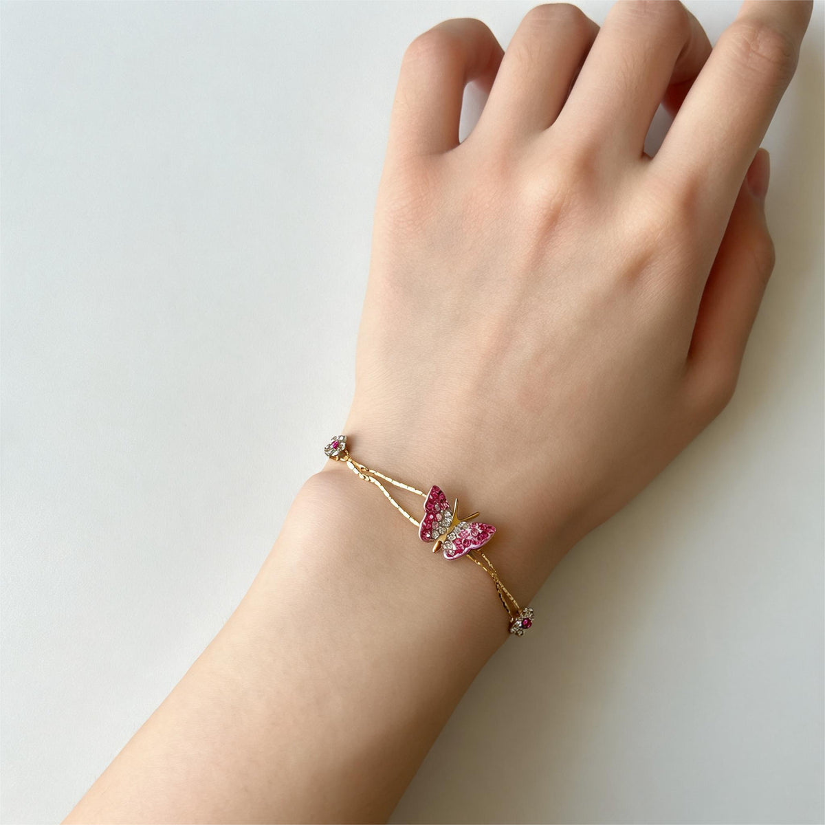Butterfly Flowers Bracelet