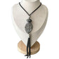 Black Snake Chain Leaf Necklace