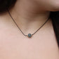 Single Bead Fabric Necklace