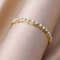 Double Oval Chain with Pearl Beads