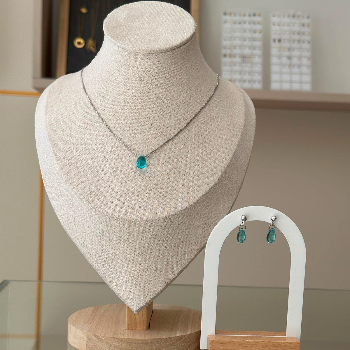 Water Drop Necklace & Earring