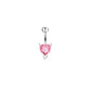 Pink Evil Belly Piercing