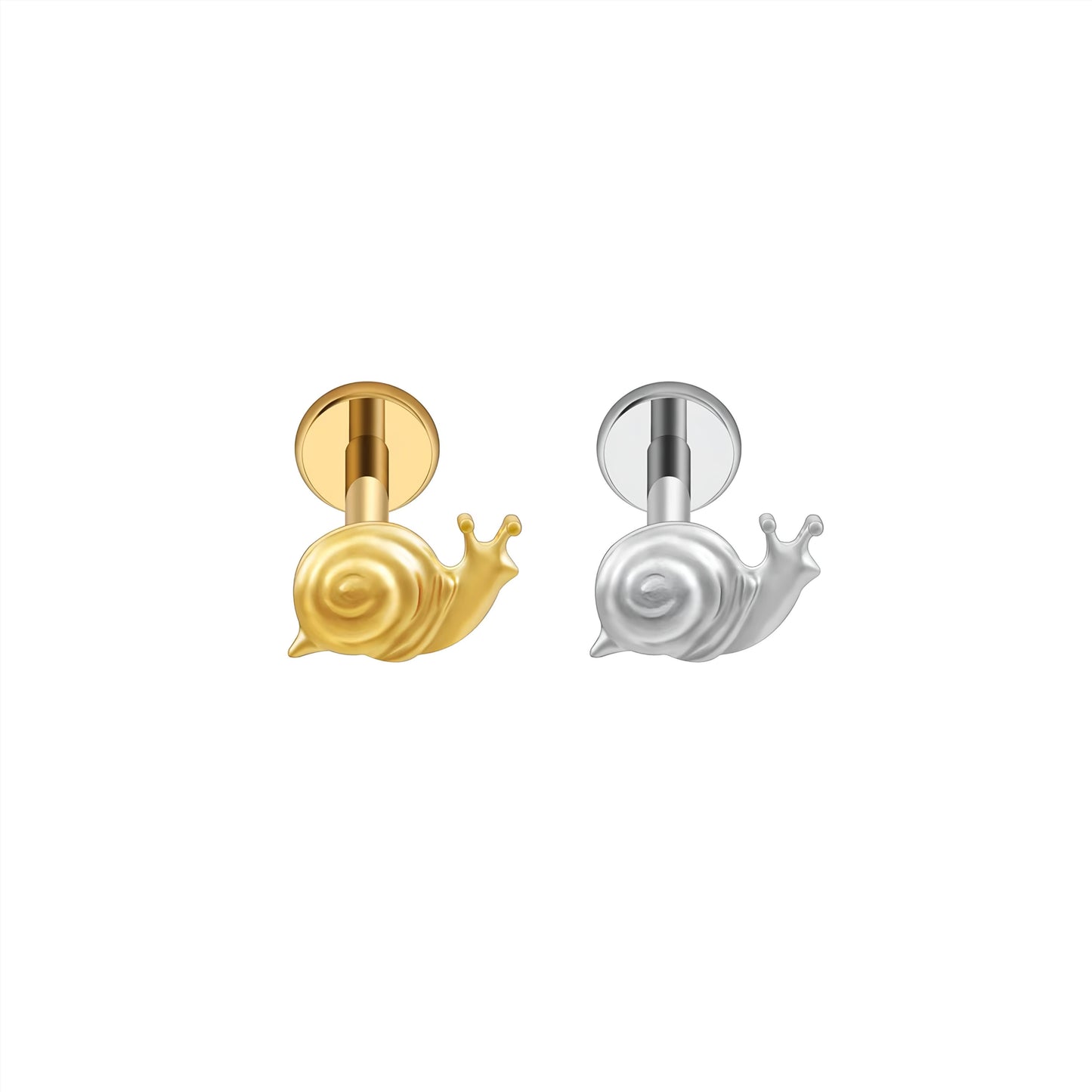 Titanium Tiny Snail Ear Piercing