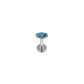 Titanium Single Tiny Marquise Flat Ear Piercing