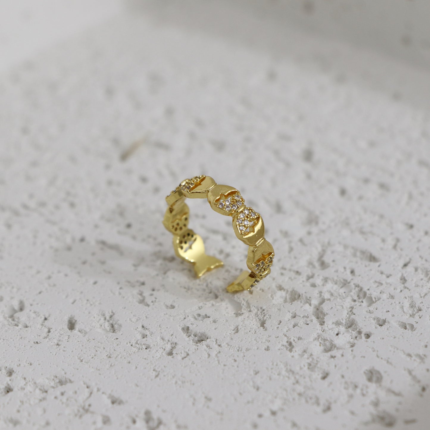 Butterfly Zircon Ring