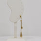 Gold Drop Snake Chain Earring Pair