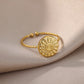 Twisted Filled Circle Vintage Ring