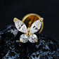 Titanium Mini Butterfly Flat Ear Piercing