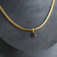 Snake Chain Zircon Pendant