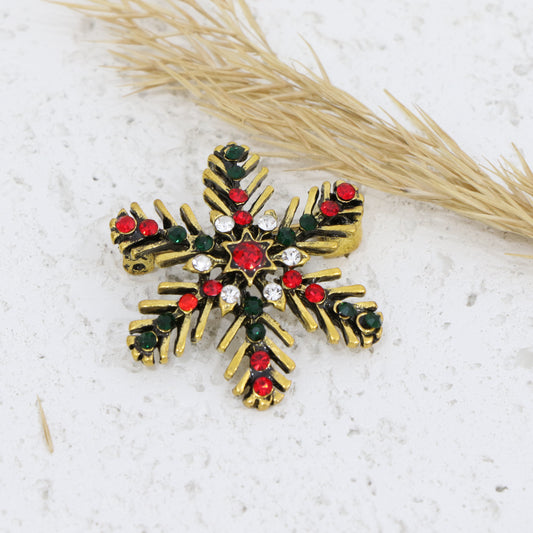 Christmas Snow Flake Brooch