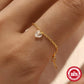 Chain Ring Heart Zircon
