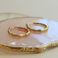 Bamboo Circle Earring Pair
