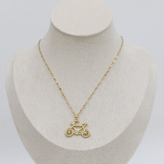 Bicycle Necklace Sequin Chain