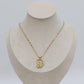 Bunny Pendant Sequin Chain Necklace