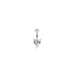 Clear Evil Zircon Belly Piercing