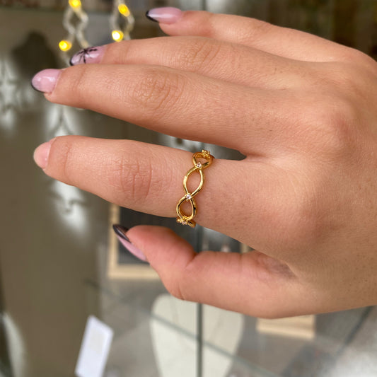 Infinity Zircon Ring