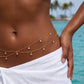 Double Layer Sparkling Rhinestone Belly Chain