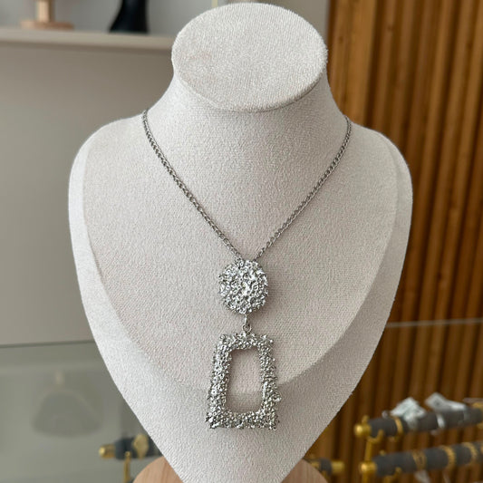 Silver Necklace Long Chain