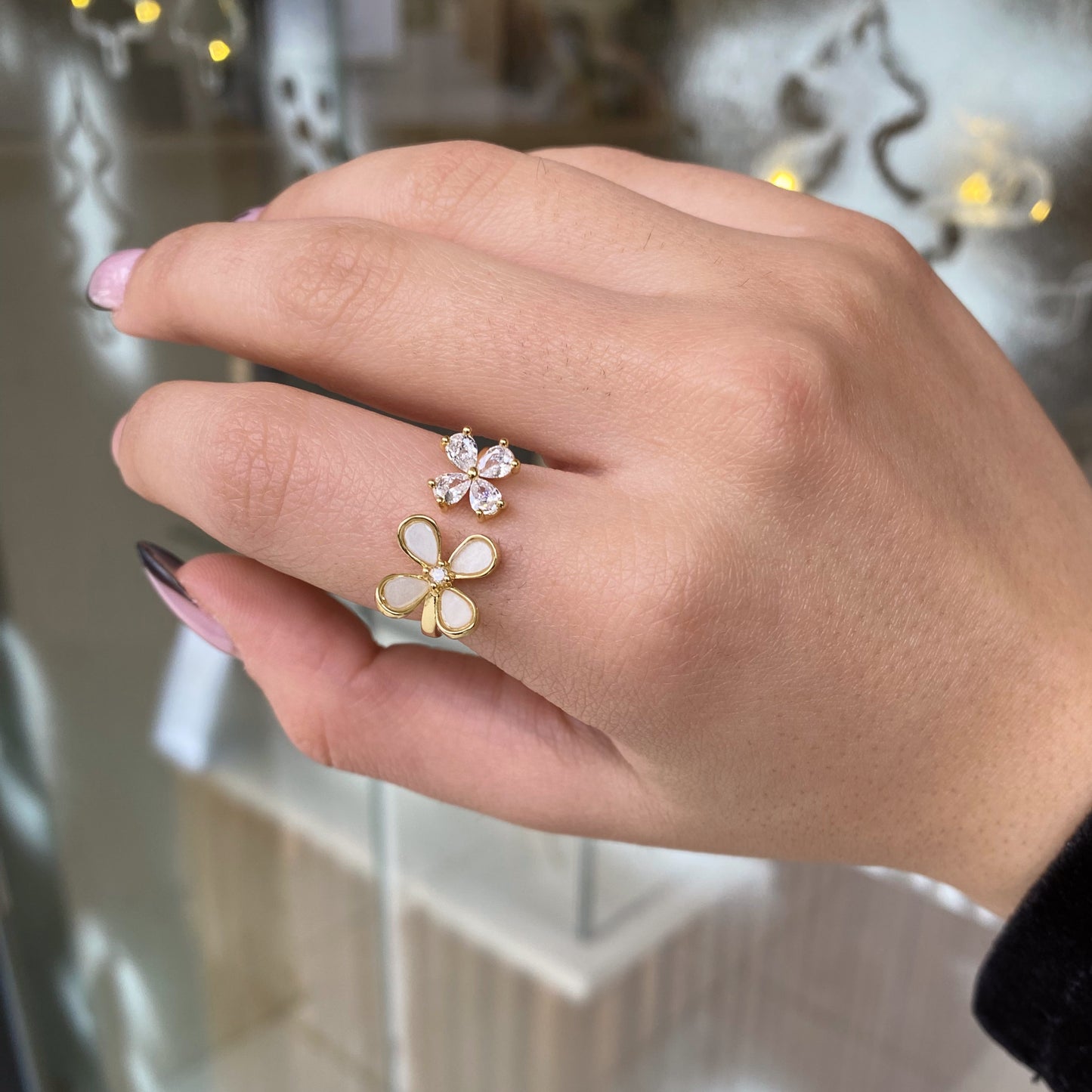 Double Flower Ring