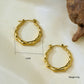 Bamboo Circle Earring Pair