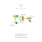 3pcs/set Gold Green Horse Eye