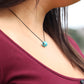 Single Bead Fabric Necklace