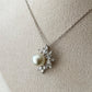 Pearl Zircon Shinny Necklace Pendant