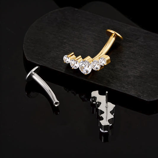 Titanium Curved Barbell Belly Button Piercing