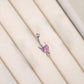 Pink Evil Belly Piercing