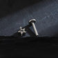 Titanium Dainty Star Flat Ear Piercing