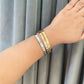 Screw Zircon Bangle