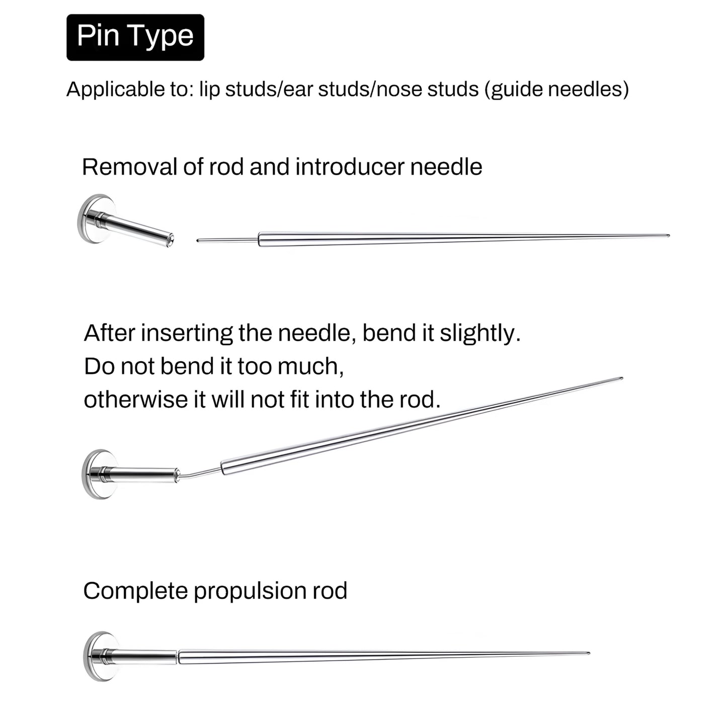 Stainless Steel Piercing Taper Ball Grabber Tools