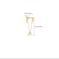 Flora Double Chain Hanged Flat Ear Piercing