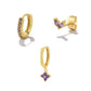 3pcs/set Hoops Pin Earring