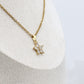Star Zircon Necklace Earring Set