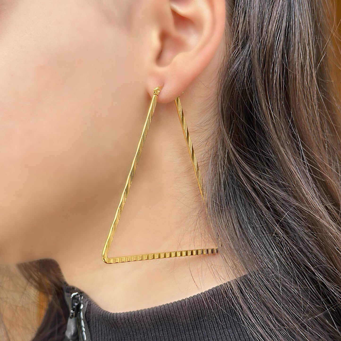 Big Triangle Earring Pair