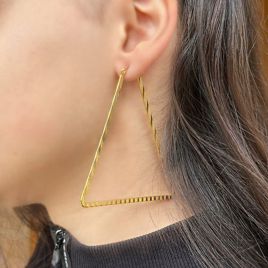 Big Triangle Earring Pair