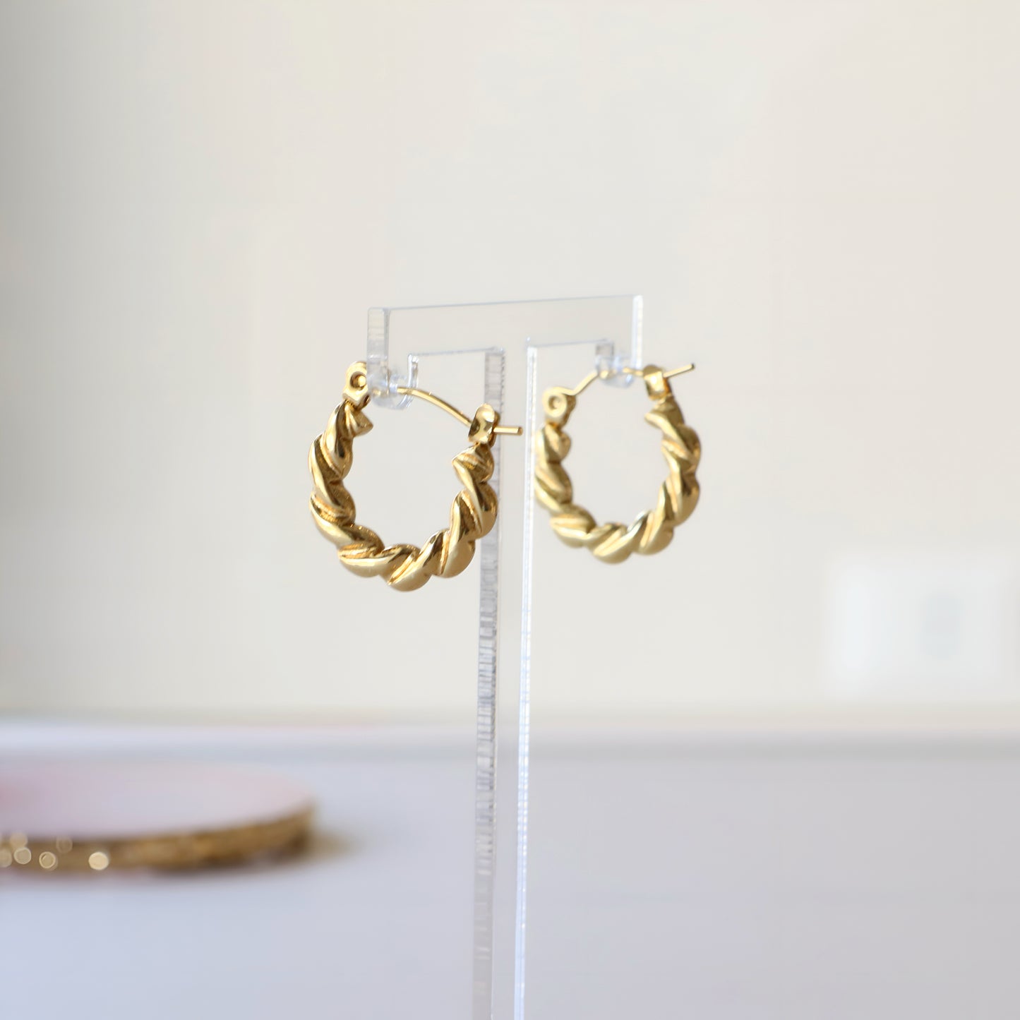 Spiral Round Earring Pair