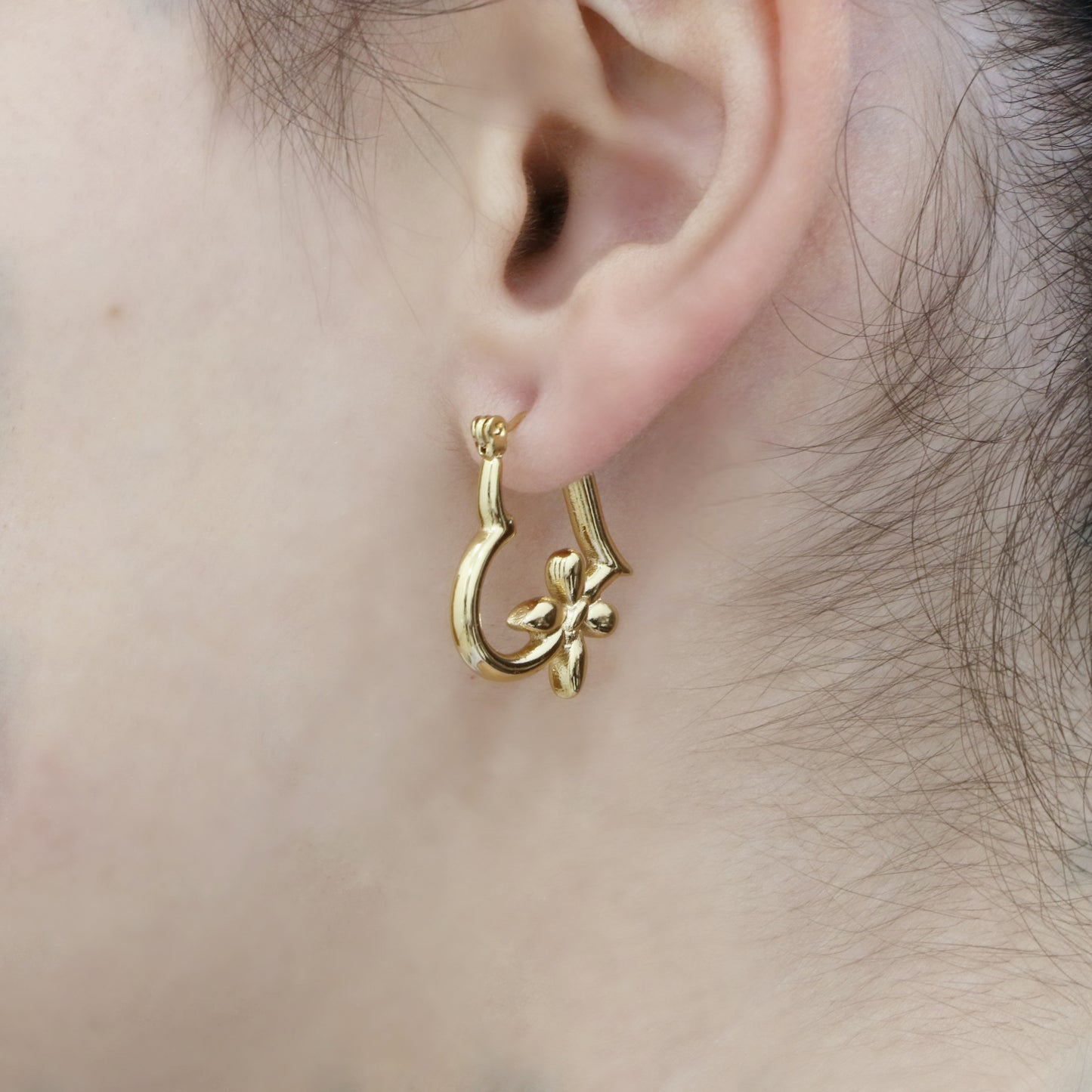 Heart Butterfly Earring Pair